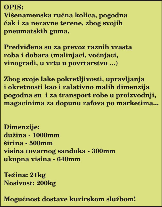 Rucna transportna kolica