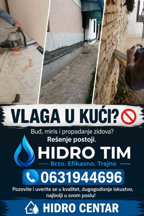 Hidroizolacija vlažnih kuća 