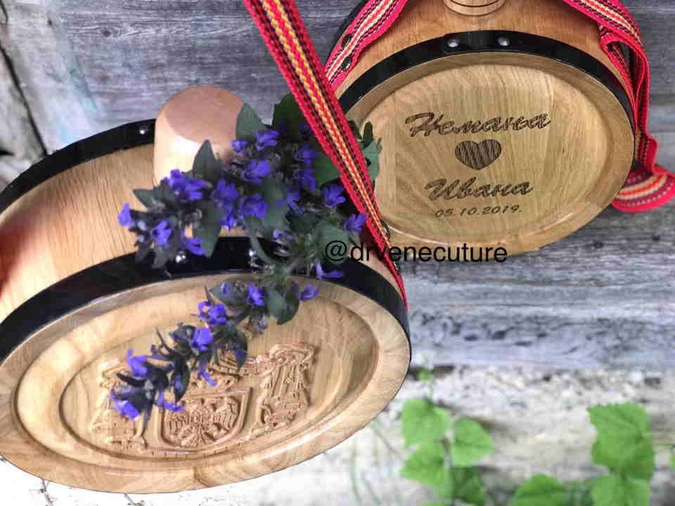 Izrada hrastovih drvenih ČUTURA sa gravurom po želji kupca. Kao što možete videti na našem instagram