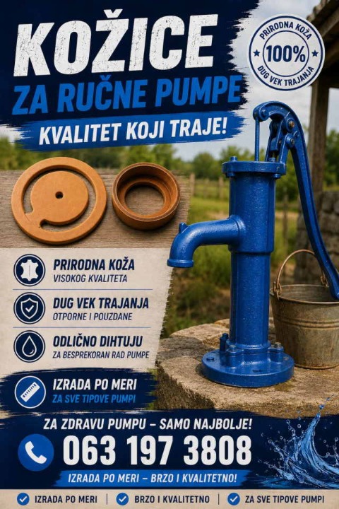 Remont ručnih pumpi i kožice za ručne pumpe  
