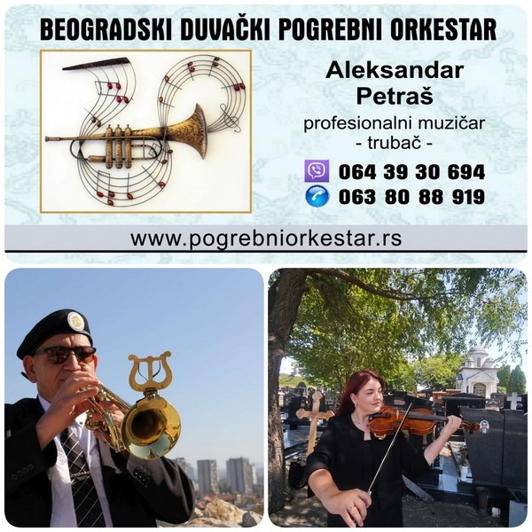 Solo truba, violina, harmonika, crkveni hor orkestar za sahrane pogrebe 