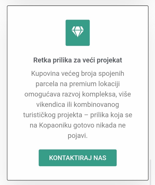 Prodajem plac na Kopaoniku